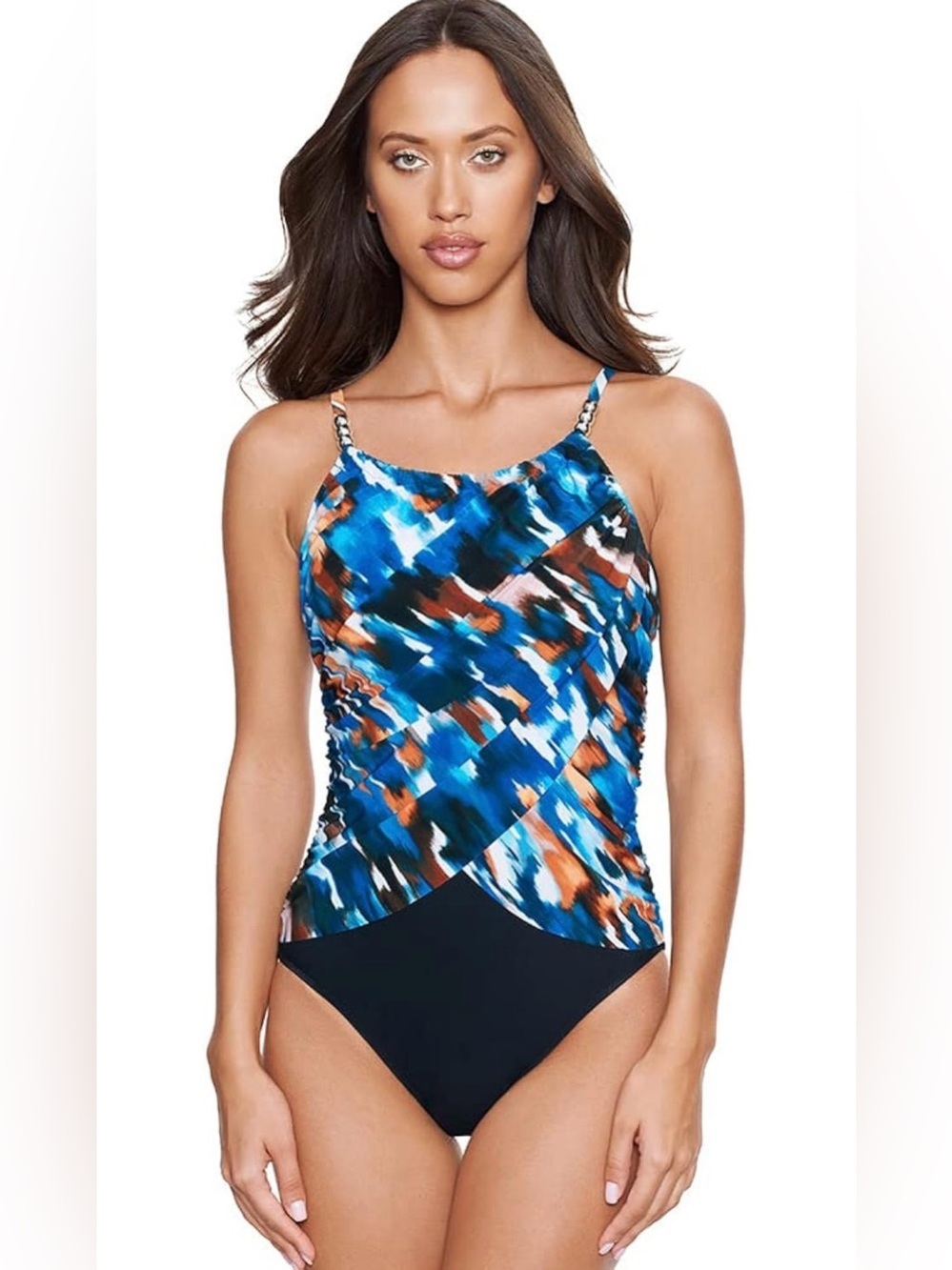 Miraclesuit MagicSuit High Neck Underwire Bra One Piece Swimsuit